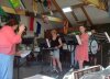 Burgemeester Rosan Kocken brengt bezoek aan muziekkorps Triviant