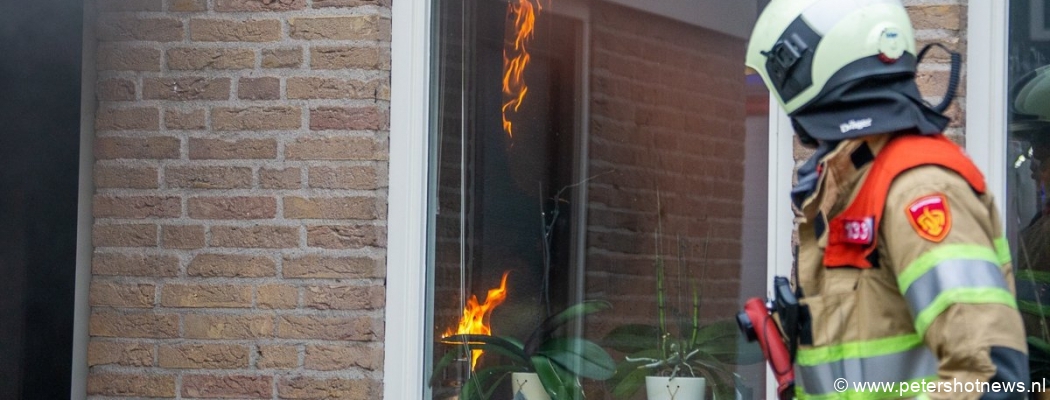 Brandweer blust felle keukenbrand in Mijdrecht