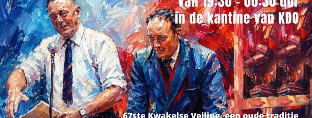 Kwakelse Veiling organiseert 67e editie: twee avonden vol mooie kavels en gezelligheid